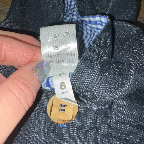 Handmade Denim Hooded Jacket - Picture 6 of 7